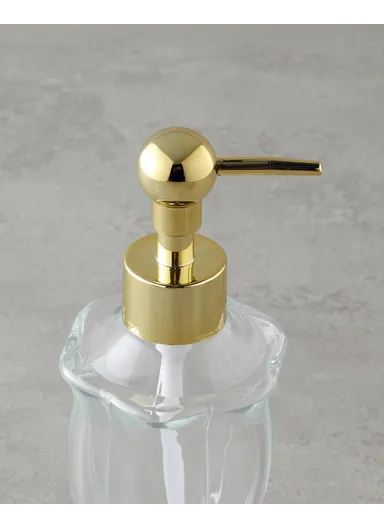Emily Bathroom Liquid Soap Dispenser 7x7x19 cm Transparent