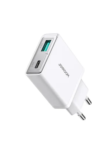 20W A+C Super Slim Charger Fast Charging with Advanced Protection JR-TCF14 - White