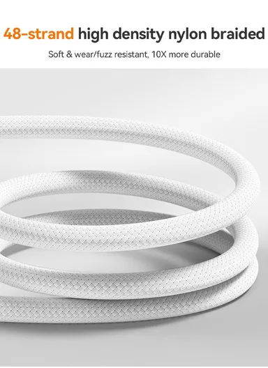 1.2m 60W Cutting-Edge Series Fast Charging Data Cable Type-C to Type-C S-A51 - Light Gray