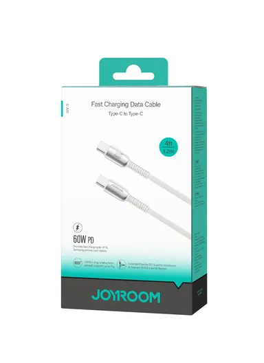 1.2m 60W Cutting-Edge Series Fast Charging Data Cable Type-C to Type-C S-A51 - Light Gray