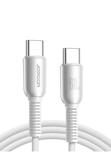 1.2m 60W Cutting-Edge Series Fast Charging Data Cable Type-C to Type-C S-A51 - Light Gray