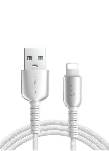 1.2m 60W Cutting-Edge Series Fast Charging Data Cable USB-A to Lightning S-A51 - Light Gray