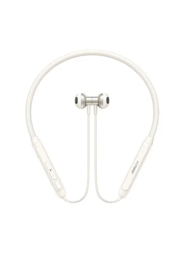 Neckband Headphones 30H Playtime, AI Calls, Dual Connection &amp; Magnetic Design  JR-D8 - Creamy White