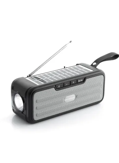 InnovaGoods Wireless Speaker with Solar Charging and LED Torch Sunker | V0103466