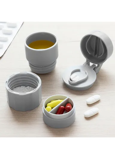 InnovaGoods 5-in-1 Pill Dispenser with Cutter and Crusher Fivlok | V0103328