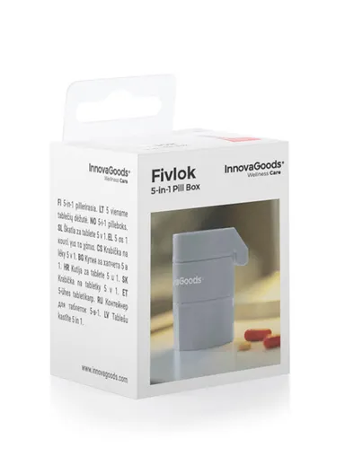 InnovaGoods 5-in-1 Pill Dispenser with Cutter and Crusher Fivlok | V0103328