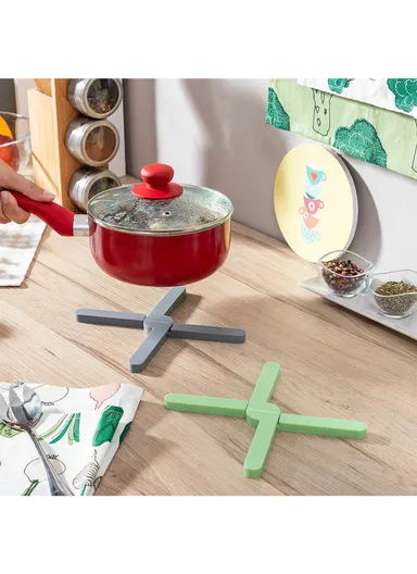 InnovaGoods Individual Folding Silicone Trivet Folvet 2 Units | V0103768