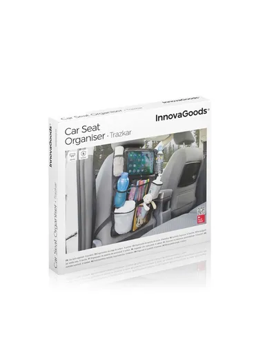 Car Seat Organiser Trazkar InnovaGoods (L61 x W42 x D0.5)cm - Black