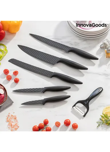 InnovaGoods Diamond Knife Set Shard 6 Pieces, V0103603