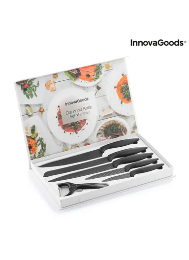 InnovaGoods Diamond Knife Set Shard 6 Pieces, V0103603
