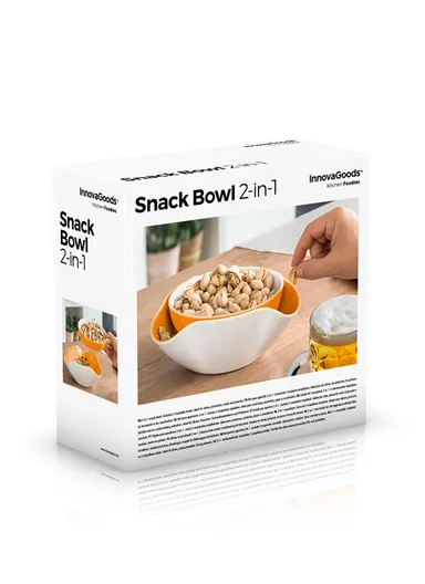 InnovaGoods 2-In-1 Snack Bowl 2 Pieces | V0101112