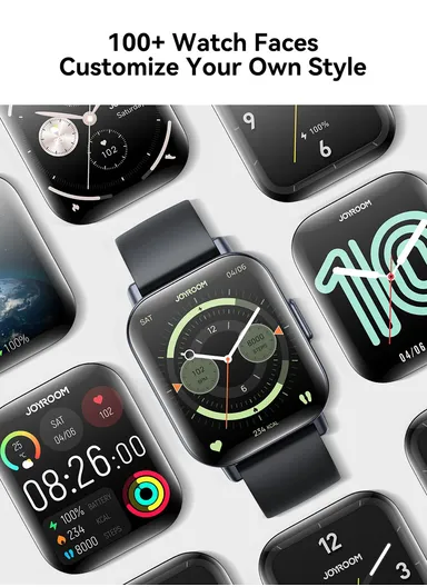 JR-FT3S 340mAh 1.96” HD Display Fit-life Series Smart Watch Answer / Make Call -  Titanium