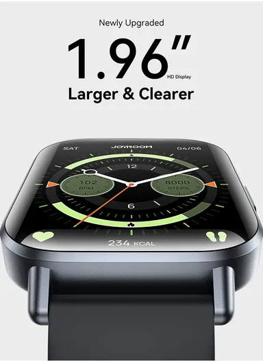 JR-FT3S 340mAh 1.96” HD Display Fit-life Series Smart Watch Answer / Make Call -  Titanium