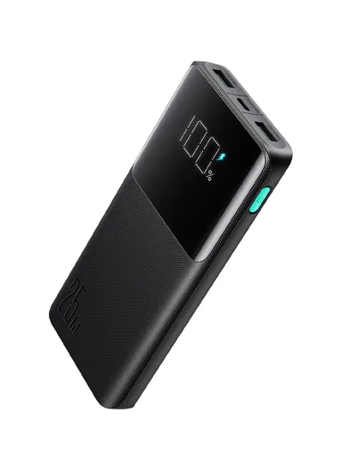 10000mAh 25W Digital Display Fast Charging Power Bank JR-PBF20 - Black
