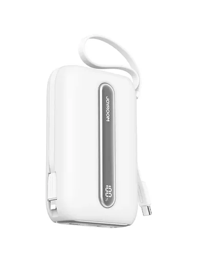 20000mAh 22.5W Colorful Series Mini Power Bank with Dual Cables JR-L012 Plus - White
