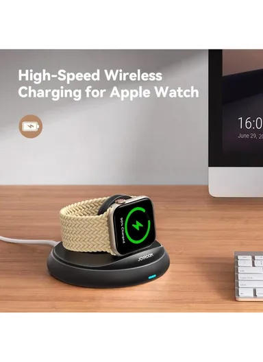 Foldable Wireless Watch Charger JR-W12 - Black