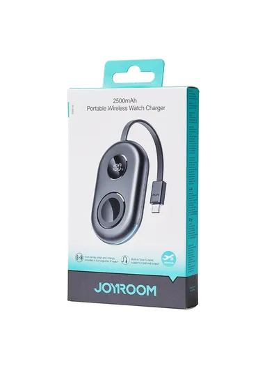 2500mAh Portable Wireless Watch Charger JR-W09 - Black