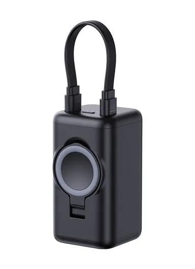 5000mAh Portable Wireless Watch Charger Power Bank 3W JR-W13 - Black