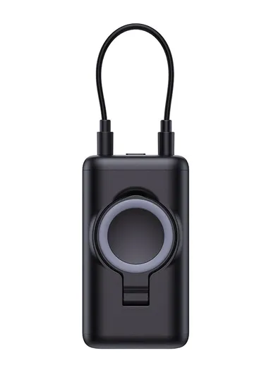5000mAh Portable Wireless Watch Charger Power Bank 3W JR-W13 - Black