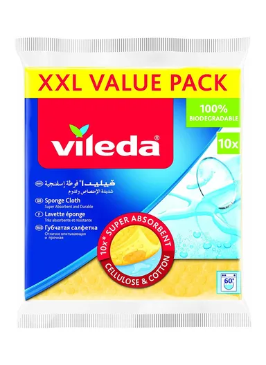 10 Pcs Vileda Super Absorbent Sponge Cloths