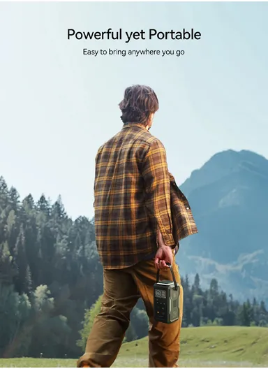 75000mAh 100W Super Large Capacity Power Bank With Retractable Light JR-PBF10 - Olive Green