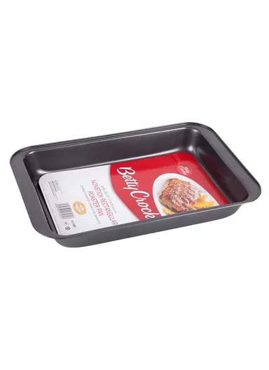 (L37 x W25.5 x D5.2)cm Betty Crocker Rectangular Roaster - Dark Grey