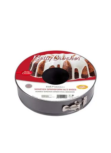 28cm Betty Crocker Springform Pan 2 Bottm SSlock #BC1016