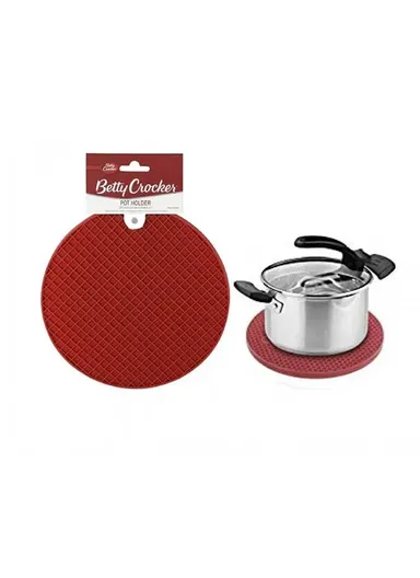 20cm Silicone Pot Pad Betty Crocker - Red