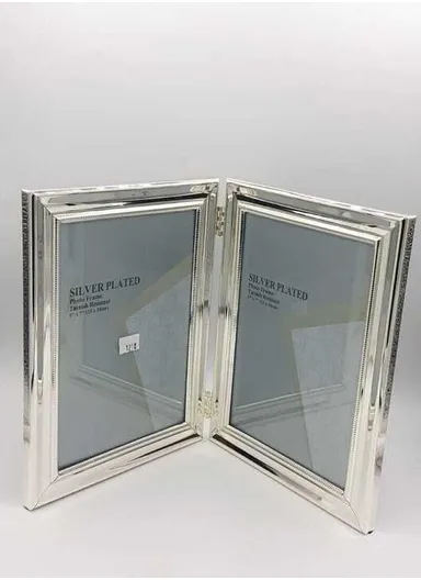 Silver Plated Photo Double Frame 13x18 cm