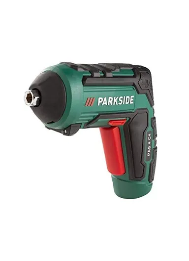 Parkside Cordless Screwdriver PAS 4 C4 Cordless Drill With 30 Bits, USB Charger - (L13.8 x W4.3 x H11.4)cm