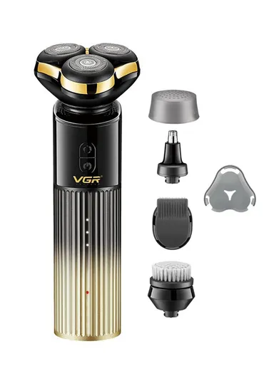 4-IN-1 Professional Rechargeable Cordless Stainless Steel Blades Electric Shaver 3 Floating Blades Shavers For Men V-388