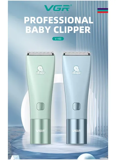Rechargeable Waterproof Cordless Baby Children Low Noise Hair Clipper V-153