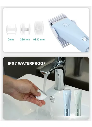 Rechargeable Waterproof Cordless Baby Children Low Noise Hair Clipper V-153