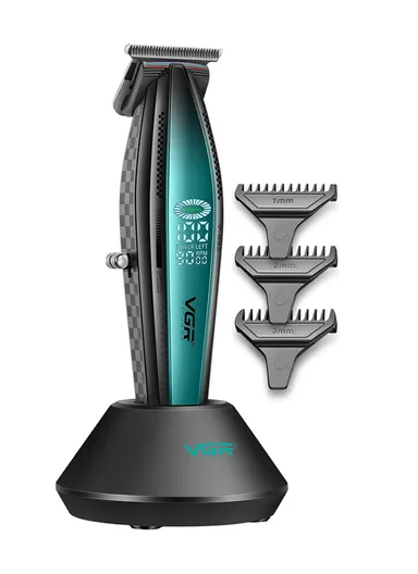 Professional Rechargeable Cordless Ceramic Blades Hair Clipper With LED Display V-992