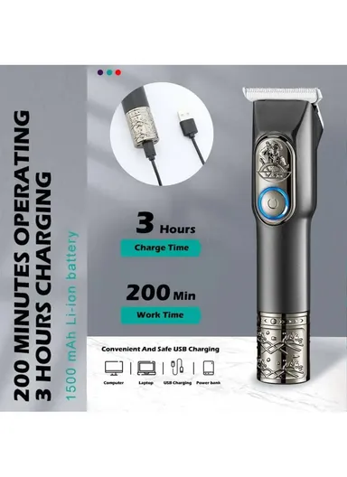 Portable Rechargeable Cordless Hair Clipper Professional Personal Care USB Trimmer V-963