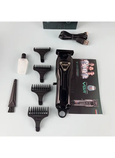 Professional Rechargeable Corded &amp; Cordless Ceramic Blades Hair Clipper With LED Display &amp; Hanging Loop V-298