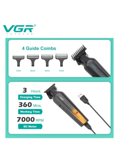 Professional Rechargeable Cord/Cordless Hair Clipper With LED Display V-930