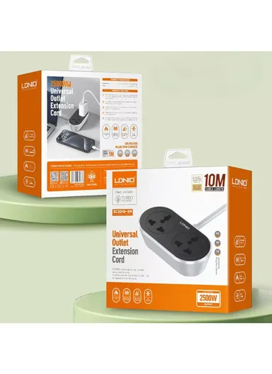 10m 10A 2 AC Standard Universal Power Socket Extension Cord US EU UK Plug Universal Outlet Electric Power Cords SC2018