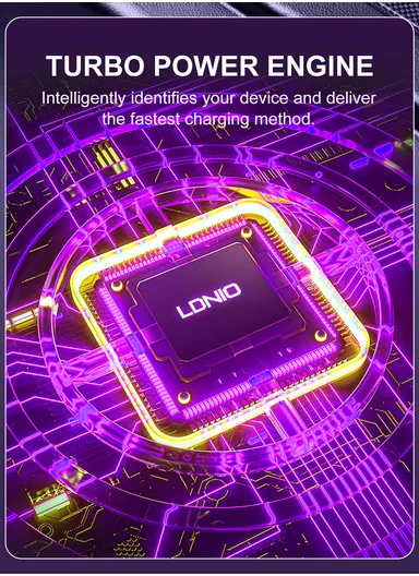 30W Ultra Fast Car Charger High Power Single Built-in Wired Type-C &amp; Lightning Fast Charging C107 - Black