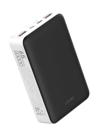 20000mAh 65W Portable Fast charging Power Bank USB-C USB-A Lightning PQ27