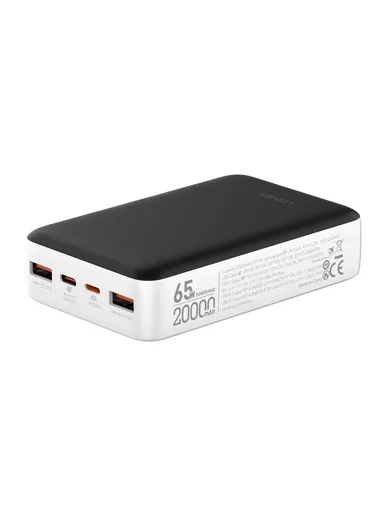 20000mAh 65W Portable Fast charging Power Bank USB-C USB-A Lightning PQ27