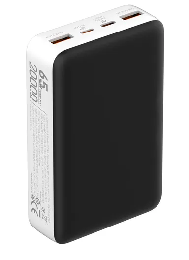 20000mAh 65W Portable Fast charging Power Bank USB-C USB-A Lightning PQ27