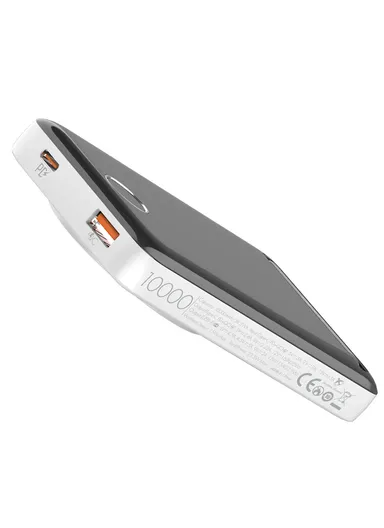 10000mAh Magnetic Wireless Mini Portable Charger Power Bank, with Invisible Stand &amp; LED Display, Battery Pack Powerbank PQ17