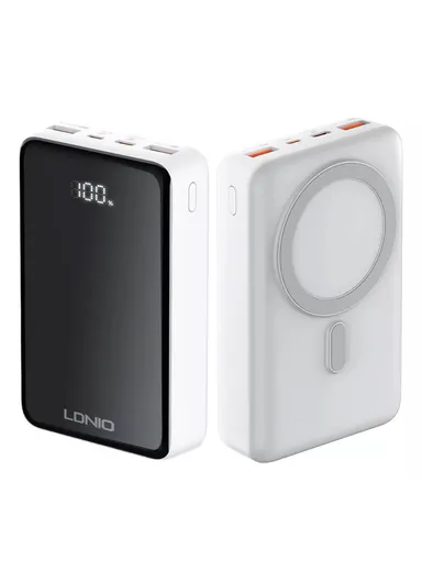 20000mAh Magnetic Wireless Mini Portable Charger Power Bank, with Invisible Stand &amp; LED Display, Battery Pack Powerbank PQ18