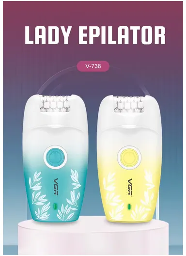 Lady Epilator with 18 Tweezers, 2-Speed Settings &amp; USB Charging V-738