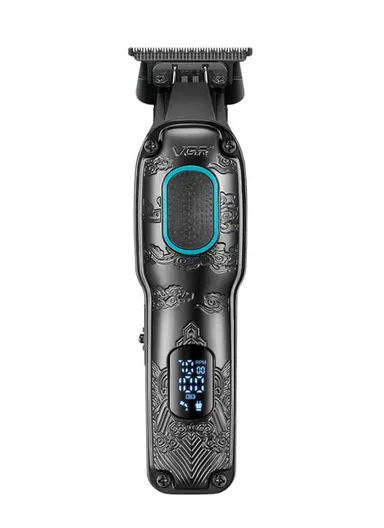 Professional Rechargeable Cordless Stainless Steel Blades Hair Clipper With LED Display V-254