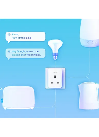 3680W Tapo P110 Mini Smart Wi-Fi Socket (L6.6 x W6.6 x H6.6)cm - 1 Pack