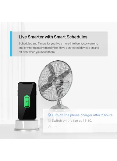 3680W Tapo P110 Mini Smart Wi-Fi Socket (L6.6 x W6.6 x H6.6)cm - 1 Pack