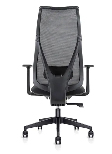 Ergonomic Office Chair, Desk Chair with High-Density Foam Sliding Seat, 3 Position Locking &amp; Height Adjustment 6235B (W64 x D68 x H118-128)cm - Grey