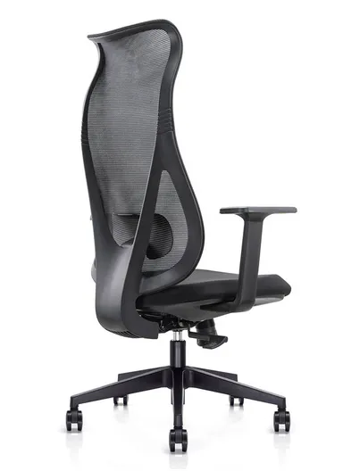 Ergonomic Office Chair, Desk Chair with High-Density Foam Sliding Seat, 3 Position Locking &amp; Height Adjustment 6235B (W64 x D68 x H118-128)cm - Grey